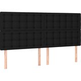  Okvir za krevet bez madraca crni 200x200 cm od tkanine | shoptok.hr