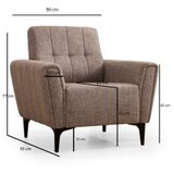 Atelier Del Sofa Fotelja Hamlet 95x77x90cm Svijetlosmeđa | Eponuda.ba