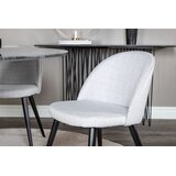 Venture Home Velvet blagovaonska stolica, siva, set od 2 Slike