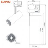 Dawn led reflektor šinski JM-4068 10W 3000K 36° beli | Eponuda.com