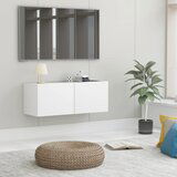 The Living Store TV omarica bela 80x30x30 cm inženirski les - TV Omarica, (21375942) Cene