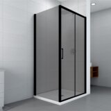 Copen atlas Black bočno staklo 6mm crni mat ram - 70 cm | ePonuda.com