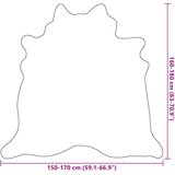  Tepih od prave kravlje kože 150 x 170 cm bež | shoptok.hr