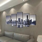  Monokromatski set slika na platnu panorama New Yorka 100 x 50 cm | Eponuda.com