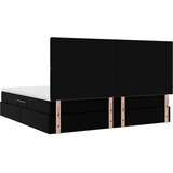  Krevet s od storage s madracem Crna 200 x 200 cm Lažna koža | shoptok.hr