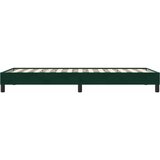  Okvir kreveta bez madraca tamnozeleni 100x210 cm baršun | shoptok.hr