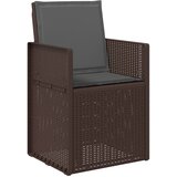  Vrtni set za objed s jastukom 9 pcs Smeđa i antracit PP | shoptok.hr