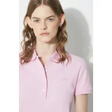 Lacoste Polo majica za žene, boja: ružičasta