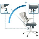 MID.YOU Pisarniški Stol Miko W Eco, Siva | Shoptok.si