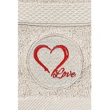 Foutastic Bež pamučan ručnik od frotira 70x140 cm Love – | shoptok.hr
