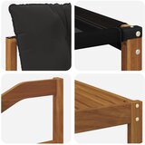  Set vanjskih sofa 5 kom. Prirodna i crna | shoptok.hr