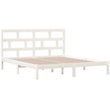  Okvir za krevet bijeli 180x200 cm bračni od masivnog drva | shoptok.hr