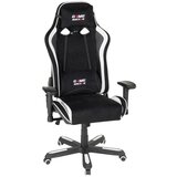MID.YOU GAMING STOL tekstil črna, bela | Shoptok.si
