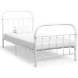 vidaXL Okvir za krevet bijeli metalni 90 x 200 cm Cijene