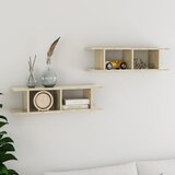vidaXL zidne police 2 kom boja hrasta sonome 78x18x20 cm od iverice Cijene
