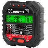 Tester utičnica SMATESTER, LED indikator, Voltmetar, Crna Cijene