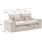 Kave Home Bež lanena sofa 240 cm Anarela – | shoptok.hr
