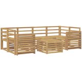  Set vanjskih sofa 7 kom. Bijela Čvrsto drvo akacije | shoptok.hr