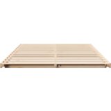vidaXL Posteljni okvir Rjava 150 x 200 cm Trdna borovina | Shoptok.si