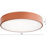  plafonsko svetlo cleo 4xE27/24W/230V prečnika 50 cm bakarne boje | Eponuda.com