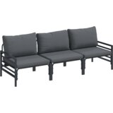 vidaXL Sjedeća garnitura za vrt 3 pcs Antracit Čelik | shoptok.hr