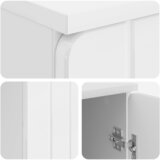  Stol Bijela visokog sjaja 142,5 x 50 x 75 cm Konstruirano drvo | shoptok.hr