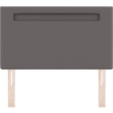  Vzglavje z LED lučmi Namestitev na steno Siva 100 cm PVC, (5000043885) | Shoptok.si