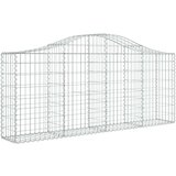  Lučne gabionske košare 9 kom 200x30x80/100 cm pocinčano željezo | shoptok.hr