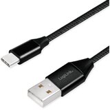 Logilink USB-USB-C polnilni/sinhronizacijski kabel USB 2.0 15W 0,3 m tekstilni, (5000276555) Cene