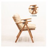 Hanah home Baštenska stolica MYL04, 45x89x43 cm, Bež | Eponuda.ba
