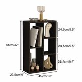 Hanah home Polica za knjige Monaco Black | Eponuda.com