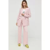 Karl Lagerfeld Sako boja: ružičasta, dvoredno zakopčavanje, glatka