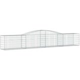  Lučne gabionske košare 15 kom 400x50x60/80 cm pocinčano željezo | shoptok.hr