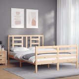  Kreveta s uzglavljem 120 x 200 cm od masivnog drva Cijene