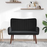 SOFA za dvije osobe Crna 115 x 61 x 87 cm Baršun | Eponuda.ba
