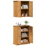 vidaXL Set namještaja za kupaonicu 2 pcs Smeđa 67.5 x 34 x 80 cm | shoptok.hr