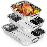 Excellent Houseware Pravokotni jekleni pekač 3 kosi., (5000019548) | Shoptok.si