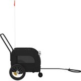 Prikolica za bicikl za kućne ljubimce Crna 125 x 53 x 54 cm | shoptok.hr