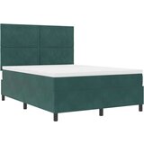  Postelja s pomičnim dnom in vzmetnico & LED Temno zelena 160x200 cm Žamet, (22050763) | Shoptok.si
