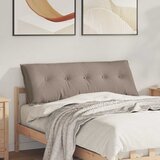  Jastuk za leđa Sivo-smeđa 140 x 50 cm Mikrofiber tkanina | shoptok.hr