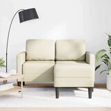 SOFA 2-sedežni kavč z ležiščem v obliki črke L, kremast 125 cm | Shoptok.si