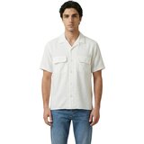 Antony Morato Srajce s kratkimi rokavi TUNIS REGULAR FIT MMSS00199-FA400104 Bela Cene