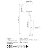 Opviq vall lamp zidna zlatno - braon lampa lumora 15338 | ePonuda.com
