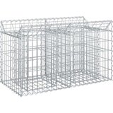  Gabionski uzdignuti krevet Srebrno 100 x 50 x 60 cm - 100 x 50 x 60 cm | shoptok.hr