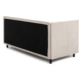 Bonami Selection Bež oblazinjena postelja s prostorom za shranjevanje z vzmetnico 90x200 cm Avela – | Shoptok.si