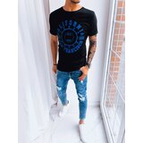 DStreet T-shirt męski z nadrukiem czarny | Shoptok.si