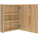  LED kupaonski ormarić s ogledalom boja hrasta 50 x 14 x 60 cm | shoptok.hr