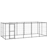 Vanjski kavez za pse s krovom čelični 12,1 m² | shoptok.hr