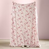 Catherine Lansfield Bela/rožnata odeja iz mikropliša 200x240 cm Bow – | Shoptok.si