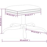  Tabure plavi 60x60x36 cm od tkanine i umjetne kože | shoptok.hr